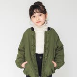 カーキ | キルト×ボアフリルブルゾン | BRANSHES