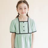 【プチレディ】配色パイピング半袖ブラウス 子供服 キッズ | ブランシェス | 詳細画像12 