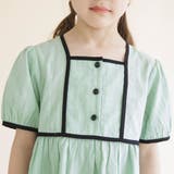 【プチレディ】配色パイピング半袖ブラウス 子供服 キッズ | ブランシェス | 詳細画像14 