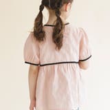 【プチレディ】配色パイピング半袖ブラウス 子供服 キッズ | ブランシェス | 詳細画像4 