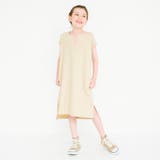 ベージュ | Vネックロングジャンパースカート 子供服 キッズ | ブランシェス