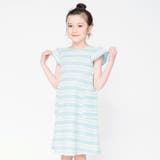 【ペア/お揃い】マルチボーダーツイード半袖ワンピース 子供服 キッズ | ブランシェス | 詳細画像15