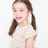 【ペア/お揃い】マルチボーダーツイード半袖ワンピース 子供服 キッズ | ブランシェス | 詳細画像6