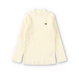 アイボリー | オリジナルプレート付きハイネックTシャツ | ブランシェス
