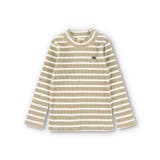 ベージュ | オリジナルプレート付きハイネックTシャツ | ブランシェス