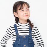 ボーダー | オリジナルプレート付きハイネックTシャツ | ブランシェス