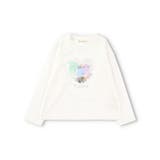 オフホワイト | 長袖デザインTシャツ ロンT | ブランシェス