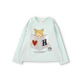 サックス | 長袖デザインTシャツ ロンT | ブランシェス