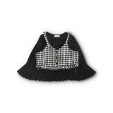 ブラック | 【おそろい】チェックビスチェセット | ブランシェス