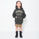 チャコールグレー | フード付きミニ丈ワンピース | ブランシェス