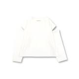（ロイヤルコットン） ショルダーカットアウト長袖Tシャツ | ブランシェス | 詳細画像2 