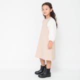 ベージュ | 【プチレディ】ふんわり袖ワンピース | ブランシェス