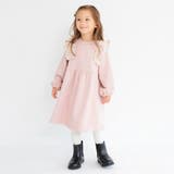 ピンク | 【あったか】裏起毛フリルワンピース | ブランシェス