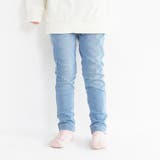 【あったか】デニムニット裏起毛ロングパンツ | ブランシェス | 詳細画像3 