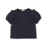 ネイビーブルー | 【プチプラ/吸水速乾】ハート柄半袖Tシャツ | ブランシェス
