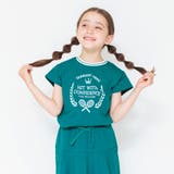 ダークグリーン | 【プチプラ】テニスモチーフプリント半袖Tシャツ | ブランシェス