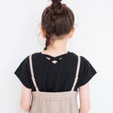 ブラック | 【プチプラ】背中クロスTシャツ | ブランシェス