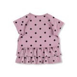 【WEB限定】無地/ドット柄バックフリル半袖Tシャツ 子供服 キッズ | ブランシェス | 詳細画像12