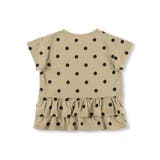 【WEB限定】無地/ドット柄バックフリル半袖Tシャツ 子供服 キッズ | ブランシェス | 詳細画像3