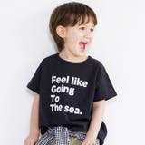 ブラック | ロゴプリント半袖Tシャツ 子供服 キッズ | ブランシェス