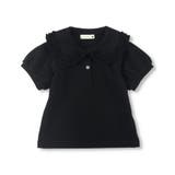 ブラック | 鹿の子フリルブラウス 子供服 キッズ | ブランシェス