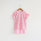 ピンク | ガールズパジャマ フリル半袖セットアップルームウェア 子供服 | BRANSHES