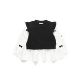 リボン付き重ね着風トップス | ブランシェス | 詳細画像12 