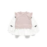 リボン付き重ね着風トップス | ブランシェス | 詳細画像2 