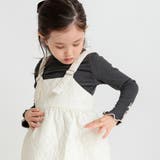 チャコールグレー | 【モチモチニットソー】袖リボン付き長袖Tシャツ | ブランシェス