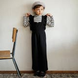 ブラック | 【プチレディ】ニットカルゼサロペット | ブランシェス