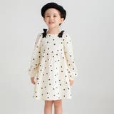 アイボリー | 肩リボンカットソーワンピース | ブランシェス