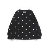 ブラック | 【ブランシェスmini】ワッフル長袖Tシャツ | ブランシェス