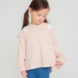 ピンク | 【ブランシェスmini】肩リボン チュニック/長袖Tシャツ/綿100% | ブランシェス