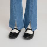 スリット入りロングパンツ/フレア パンツ/デニム/デニムパンツ | ブランシェス | 詳細画像7 