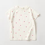 総柄半袖Tシャツ ハート刺繍 ボーダー | ブランシェス | 詳細画像2 