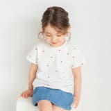総柄半袖Tシャツ ハート刺繍 ボーダー | ブランシェス | 詳細画像3 