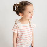 ピンク | 肩リボン半袖Tシャツ 春 トップス 夏 プール 海 | ブランシェス