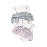 【おそろい】レモン＆フラワー総柄刺しゅうドッキングTシャツ | ブランシェス | 詳細画像7 