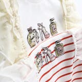 モチーフ刺繍肩フリルTシャツ/JUN IIDA/綿100%/シフォン | ブランシェス | 詳細画像5