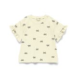 アイボリー | アソート半袖フリルTシャツ セットアップ可 綿100% | ブランシェス