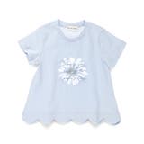 【プチプラ】裾スカラップ半袖Tシャツ/綿100% | ブランシェス | 詳細画像2