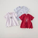 【プチプラ】裾スカラップ半袖Tシャツ/綿100% | ブランシェス | 詳細画像21