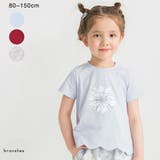 【プチプラ】裾スカラップ半袖Tシャツ/綿100% | ブランシェス | 詳細画像1