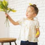 オフホワイト | 【おそろい】ミモザ刺繍チュニック | ブランシェス