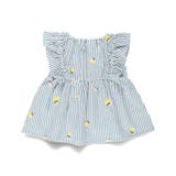 【おそろい】レモン＆フラワー総柄刺しゅうチュニック 綿100% ブラウス | ブランシェス | 詳細画像8 