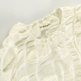 くしゅくしゅカットソー/ブラウス/チェック/女の子/シアー | ブランシェス | 詳細画像2 