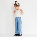 【25AW】デニムワイドパンツ | ブランシェス | 詳細画像4 