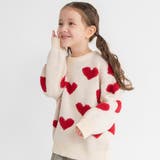 アイボリー | 総柄ジャガード ニット キッズ | ブランシェス