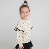 肩フリル トレーナー/150cm/女の子/ドット柄 | ブランシェス | 詳細画像7
