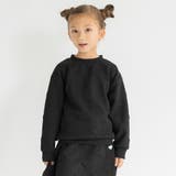 ブラック | ハート総柄膨れジャガード トレーナー セットアップ可 | ブランシェス